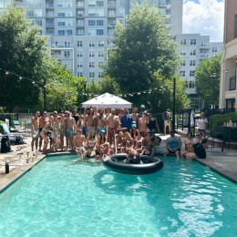 Annual pool party 2024 ✅ We hope everyone had a great time! Thank you to @allaroundraleighdj for brining the tunes! 🎵 Special thanks to our maintenance team for grilling out for us! 🍔🌭 We can’t wait until the next one!!! 🥳🏖️☀️🍾 Instagram post from @midtowngreen on July 22, 2024 16:27:40pm